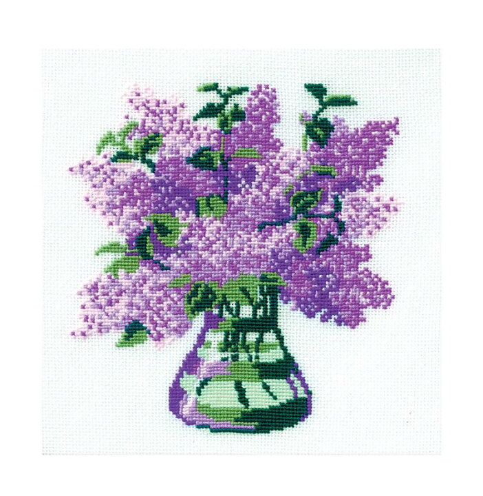 楽天市場 Riolisクロスステッチ刺繍キット No 603 Bunch Of Lilac ライラックの花束 海外取り寄せ 納期30 60日程度 Hand Work とりい