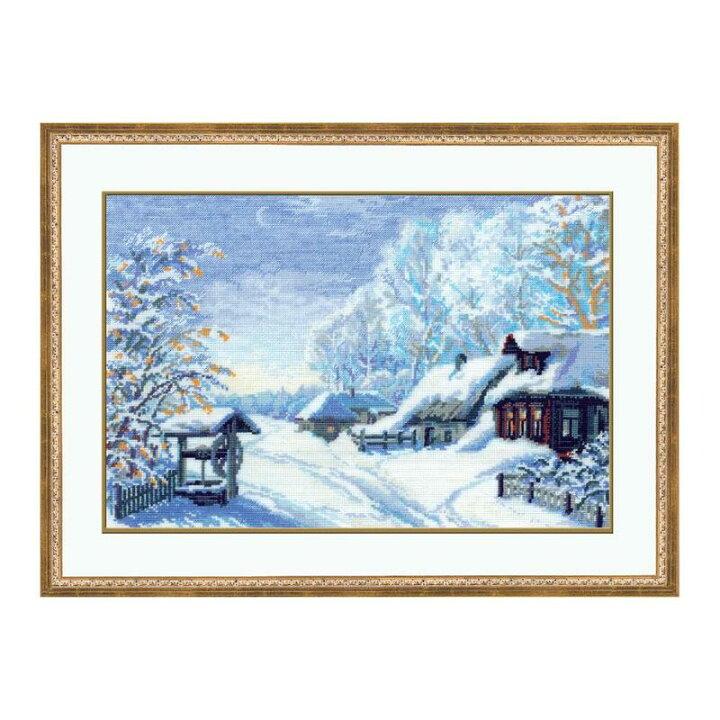 楽天市場 Riolisクロスステッチ刺繍キット No 9 Russian Winter ロシアの冬景色 海外取り寄せ 納期30 60日程度 Hand Work とりい