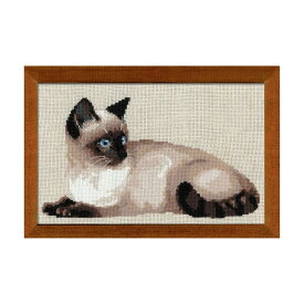 RIOLISクロスステッチ刺繍キット No.1066 「Thai Cat」 (シャムネコ 猫) 【海外取り寄せ/納期30〜60日程度】