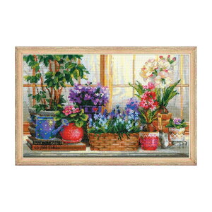 RIOLISNXXeb`hJLbg No.1669 "Windowsill with Flowers" (~̉) yCO/[30`60xz