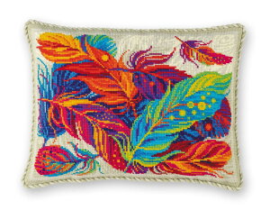 RIOLISNXXeb`hJLbg No.2100 "Feathers Cushion" (̉H NbV 30×35cm) yCO/[30`60xz