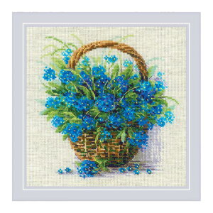 RIOLISNXXeb`hJLbg No.2170 "Forget Me Nots in a Basket" (Yȑ̃oXPbg) yCO/[30`60xz