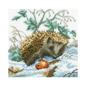 RTO クロスステッチ刺繍キット M329 「Early snow」 (早い雪 ハリネズミ) 【海外取り寄せ/通常納期40〜80日程度】