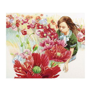 RTO NXXeb`hJLbg M345 uBlooming Poppy Fieldv (J̃|s[) yCO/ʏ[40`80xz