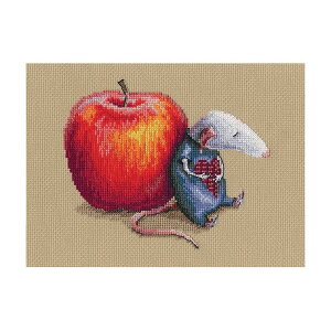 RTO クロスステッチ刺繍キット M799 「Mouse in love」 (ネズミ 2020年/令和二年 子年) 【海外取り寄せ/通常納期40〜80日程度】