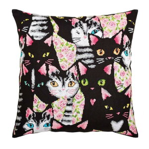 RTO �N���X�X�e�b�`�h�J�L�b�g CU053 �uFind a loving cat�v (���L�̃N�b�V����) �N�b�V����40cm�p �y�C�O����/�ʏ�[��40�`80�����x�z