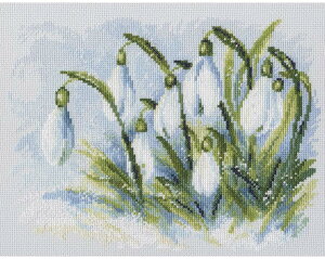 RTO �N���X�X�e�b�`�h�J�L�b�g M585 �uEarly snowdrops�v (�X�m�[�h���b�v) �y�C�O����/�ʏ�[��40�`80�����x�z