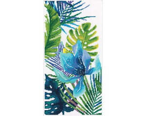 RTO クロスステッチ刺繍キット M747 「Blue flower」 (ブルー・フラワー) 【海外取り寄せ/通常納期40〜80日程度】