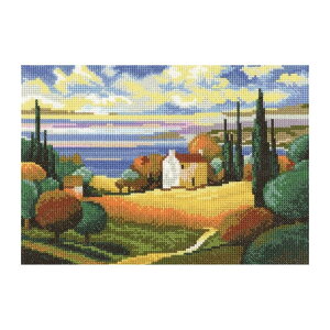 RTO クロスステッチ刺繍キット M355 「Sunny Tuscany」 (日当たりの良いトスカーナ) 【海外取り寄せ/通常納期40〜80日程度】