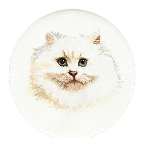 Thea Gouverneur �N���X�X�e�b�`�h�J�L�b�g No.1045L �uWhite Persian Cat�v �z:���l�� (�����y���V���L) �I�����_ �e�A�E�O�[���F���k�[�� �y����/�[��40�`80�����x�z