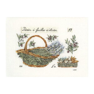 Thea Gouverneur �N���X�X�e�b�`�h�J�L�b�gNo.2098 �uLavander Basket�v(���x���_�[�̃o�X�P�b�g ��) �I�����_ �e�A�E�O�[���F���k�[�� �y����/�[��40�`80�����x�z