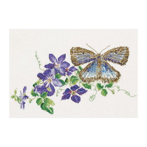 Thea Gouverneur NXXeb`hJLbg No.438 uButterfly-Clematisv(ƃN}`X) I_ eAEO[Fk[ y/[40`80xz