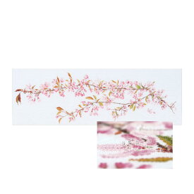 Thea Gouverneur クロスステッチ刺繍キット No.481 「Japanese Blossom」(日本の桜 花/布：綿アイーダ) ビーズししゅう オランダ テア・グーヴェルヌール 【取り寄せ/納期40〜80日程度】