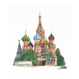 Thea Gouverneur クロスステッチ刺繍キットNo.513 「St. Basil's Cathedral Moscow」(聖ワシリイ大聖堂 モスクワ ロシア共和国) オランダ テア・グーヴェルヌール 【取り寄せ/納期40〜80日程度】