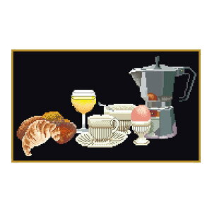 Thea Gouverneur �N���X�X�e�b�`�h�J�L�b�g No.2095 �uMorning Coffee�v(���[�j���O�E�R�[�q�[) �I�����_ �e�A�E�O�[���F���k�[�� �y����/�[��40�`80�����x�z