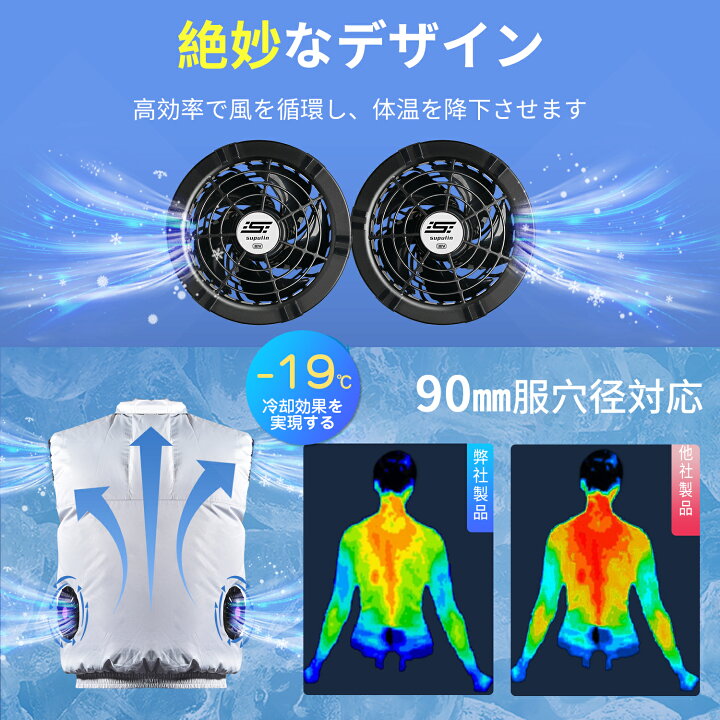 楽天市場】【ポイント10倍】【2024年最新✨30V】空調ウェア バッテリー  