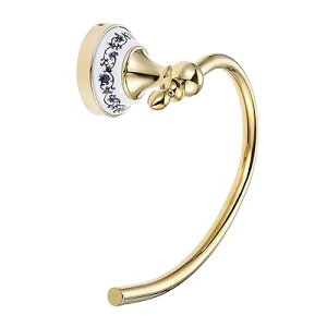 タオルリング タオル掛け アンティーク タオルハンガー ステンレス トイレ バスルームアクセサリー 洗面所 キッチン 浴室 壁掛け ゴールド