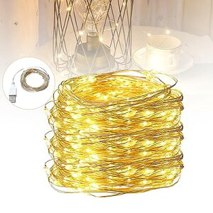 LED�C���~�l�[�V�������C�g �W���G���[���C�g 100�� 10m �d�r��/USB�� ���C���[���C�g �N���X�}�X �p�[�e�B�[ �_�� �h�� �h�o�d�l ���O ���� �K�[�f�����C�g ���� �N���X�}�X ������ �a���� (USB, 