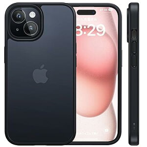 �P�[�X iPhone 15 �p �J�o�[ ����~�� �}�b�g�d�グ �S�ʕی� �ϏՌ� �ČRMIL�K�i�擾 ���C�����X�[�d �X�g���b�v�z�[���t�� �A�C�t�H�� 15�i6.1�C���`�j�Ή� �X�}�z�P�[�X �u���b�N �i���H�V��