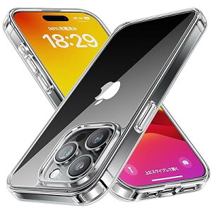�P�[�X iPhone15Pro�p �N���A �P�[�X ���ϖh�~ �ϏՌ� �ČRMIL�K�i SGS�F�� PC�w�� �����h�~ �o���p�[ ���C�����X�[�d�Ή� �X�g���b�v�z�[���t�� �A�C�t�H��15�v���Ή� �X�}�z�P�[�X�i�X���V��