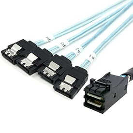 CY 内部 Mini SAS SFF-8643 ホスト→ 4 SATA 7ピン ターゲット ハードディスク 6Gbps データサーバー RAIDケーブル