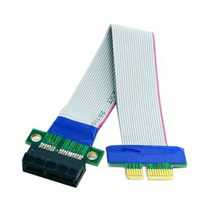 PCI-E Express 1X �X���b�g���C�U�[�J�[�h�G�N�X�e���_�[ �������{�� �t���b�N�X �Ĕz�u�P�[�u�� 20cm