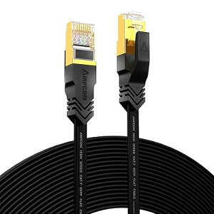 CAT7����STP ����LAN�P�[�u�� 10m ������2mm �X�����^�C�v 10Gbps/600MHz RJ45 �t���b�g�C���^�[�l�b�g�P�[�u�� �����b�L�R�l�N�^ ���x���|���G�X�e���̗p PVC�핢 �ܐ܂�h�~ �� 10M