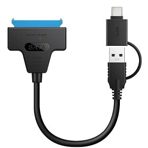 Type C & USB 3.0 IX - SATA 22s 2.5C` n[hfBXNhCo[ SSD A_v^[P[u m[gp\Rp