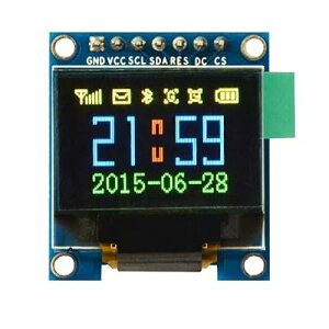 0.95�C���` SPI OLED�f�B�X�v���C���W���[���t���J���[ SSD1331 Arduino�ɑΉ�