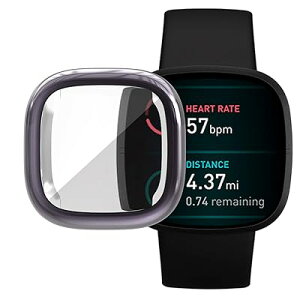 Fitbit Versa 3 P[X Fitbit Sense \tgP[XSʕی ϏՌ _炩 bL EȒP TPU EIb` یP[X ^ Jo[ tBbgrbg Versa3 / Sense op[ ΉiOCj