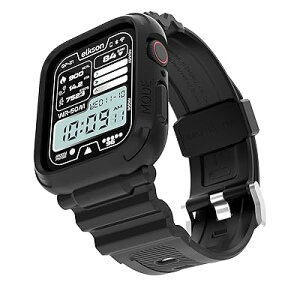 �A�b�v���E�H�b�`�o���h Apple Watch 41mm 40mm �o���p�[�P�[�X�t�� ���ȃ����Y�o���h Apple Watch SE iWatch Series 9 8 7 6 5 4�p, Quattro Pro Series �X�|�[�c�~���^���[