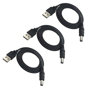 3 PCS 1m 5V USB to DC 5V j5.5 x 2.1mmA_v^P[udP[uDCR[h 22AWGi5V USBj/DCjj
