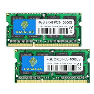 8GB DDR3 1333MHz PC3-10600S 4GB×2���m�[�gPC�p ������ SO-DIMM Memory CL9 204Pin Non-ECC RAM