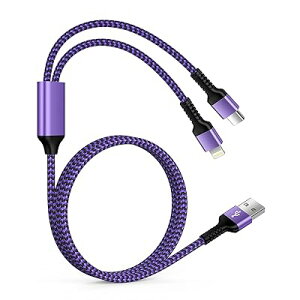 USB to Lightning&Type-C 2in1 [dP[u iPhoneAndriod 2䓯}[d }`P[u 1{2/1.2m/5.4A CgjOP[uUSB-CP[u @\X}z[dR[h ACtH}P[