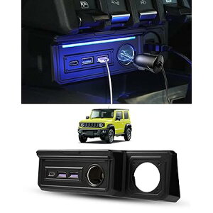 XYL Wj[ JB64^ JB74^ ݓdjbg Wj[VG AT MT usb ݃\Pbg z VK[\Pbgx1 QC3.0 USB{[gx2 Type-C PD{[gx1 X}z }[d SUZUKI JIMNY JB
