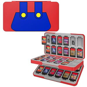 Switch ソフトケース 48枚/Micro SD 24枚同時に収納 ゲームカード収納ボックス ソフト Switch/Switch Lite/Switch有機ELモデル対応 カードまとめ収納 ABSシェル&シリコンインナー製 軽量/傷つき防止/持
