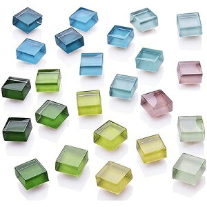 浅色透明感マグネット 可愛い磁石 おしゃれ マグネット 超?力ガラスマグネット 冷蔵庫&事務用ホワイトボードに最適 12色 24個セット