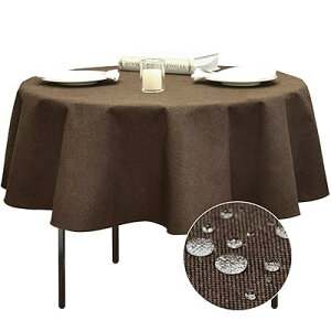 BALCONY&FALCON �e�[�u���N���X �~�` �k�� �������H ���a��120cm140cm ���n �H��J�o�[ ����h�~�e�B�[�e�[�u�� �_�C�j���O�e�[�u�� ���F