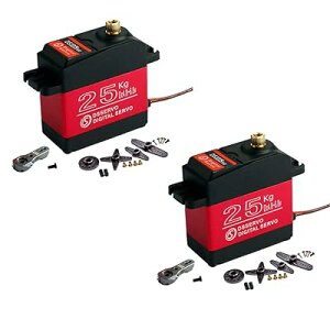 2PCS�Z�b�g DS3225 �h��25KG�f�W�_���T�[�{ �t�����^���f�W�^���X�e�A�����O�T�[�{ 25T�T�[�{�A�[���t�� RC�K�p (270°)