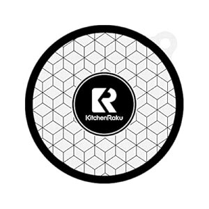 ihマット ihクッキングヒーターマット 滑り止め ストーブ傷防止保護 焼け焦げ防止 電磁調理器用 シリコンマット 断熱パッド 水洗い可 汚れ防止 (20cm-1枚, ホワイト)