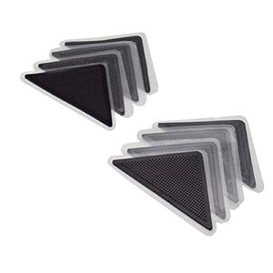 LUCKYBEE 超強力 ラグマット すべり止め カーペット 固定 シート すべらない パッド 自宅 ラグ 絨毯 フロア バス 玄関 マット 転倒防止 カーペット 四隅 滑り止め 簡単 カンタン 貼る だけ 粘着