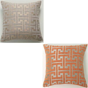 クッションカバー 45×45cm シェニール生地 幾何学模様 柄 おしゃれ 柔らかい北欧 可愛い ソファ背当て 装飾枕カバー 抱き枕カバー 座布団カバー ピロケース 車 椅子 インテリア飾り 2枚セット
