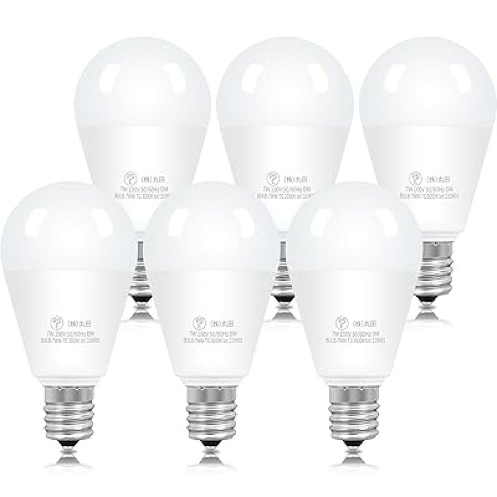 楽天市場】LED電球 E17口金 60W形相当 調光器対応 730lm 電球色 3000k 
