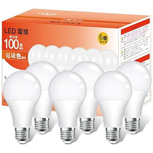 LEDd E26 6.9W 60W` dF 2700K 810lm RA93 Lz Px F ȃGl `Ή fMގ{HΉ s 6 (e26  100`dF)