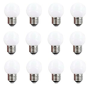 LEDd d1W 50lm E26 G45 dF3000K ^d VfA 10W` 12 ȃGl dCߖ ~j{[ ^Cv Ŕ {[d hJ^ G^^Cv (dF-12Zbg)