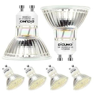 LED�d�� GU10���� 50W�`�n���Q�������i5W�j �����F 6000K 500lm LED�X�|�b�g���C�g AC100-240V 6�Z�b�g
