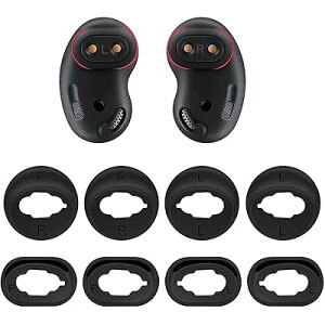 �E�B���O�`�b�v �C���[�s�[�X �C���[�`�b�v Galaxy Buds Live�p �����p�V���R�����E�B���O�`�b�v�C���[�s�[�X SM-R180NZKAXJP�p S/L 2�T�C�Y 4�y�A�Z�b�g �u���b�N�iBlack�j