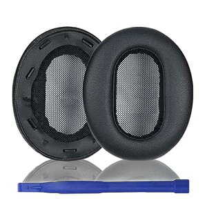 MDR-1AM2イヤーパッド交換用ヘッドフォンパッド イヤーパッド イヤークッション イヤーマフ Sony MDR-1AM2ヘッドセットに対応ヘッドフォンパッド (black/プロテインレザー)