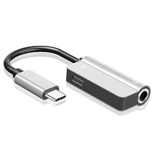񍇈 USB Type C to 3.5mm CzϊA_v^[ 2in1 ډ ϋvP[u A~ ^CvCCzϊP[uA [dȂgpł L݊ xȂǂ̓ĂAMac