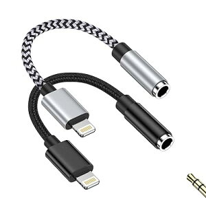 iPhone Cz ϊA_v^ Lightning - 3.5mm WbN A_v^[ HIFI 24-bitnC] MFiF ϋviC҂ 18cm y/rfI/ʒߑΉ CgjO Czϊ iPhonep